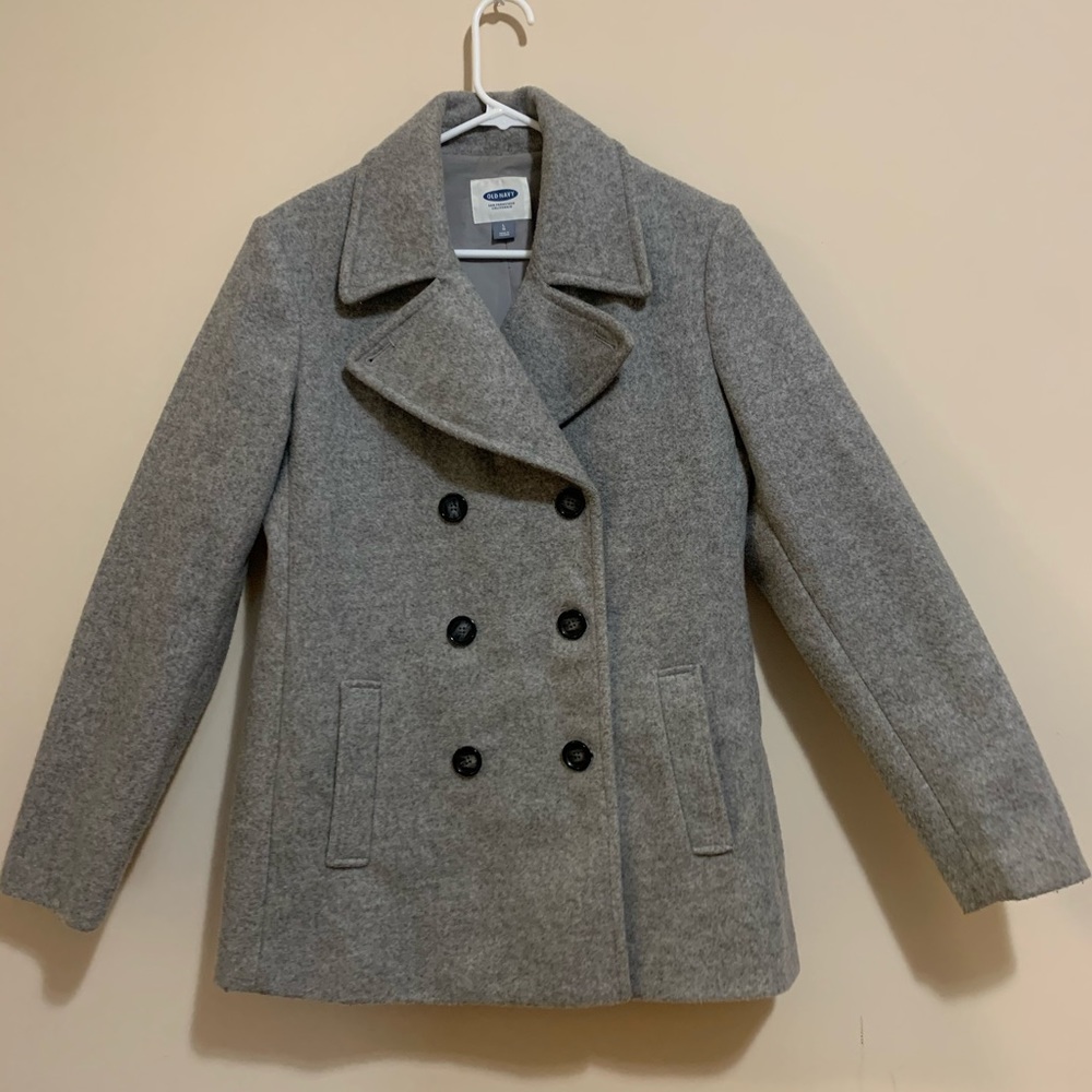 Grey Peacoat